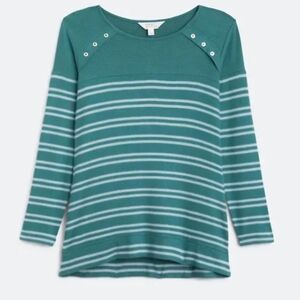 Market & Spruce Button Detail Knit Top Size 2X